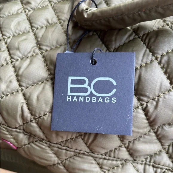 BC Handbags Quilted Crossbody Tote – Olive Green (NWT) - Picture 6 of 10